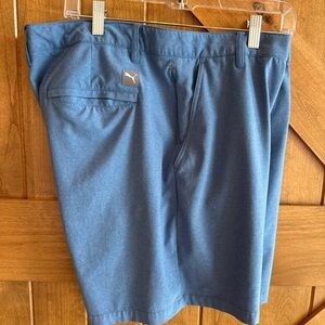 Puma waist  38 7 inch blue golf shorts